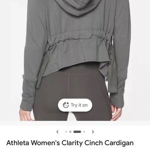 Athleta black Cinch Hoodie